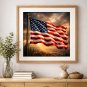 Winds of Freedom &acirc;�� Patriotic Flag 300 DPI 3D Digital Art Print for Wall Decor