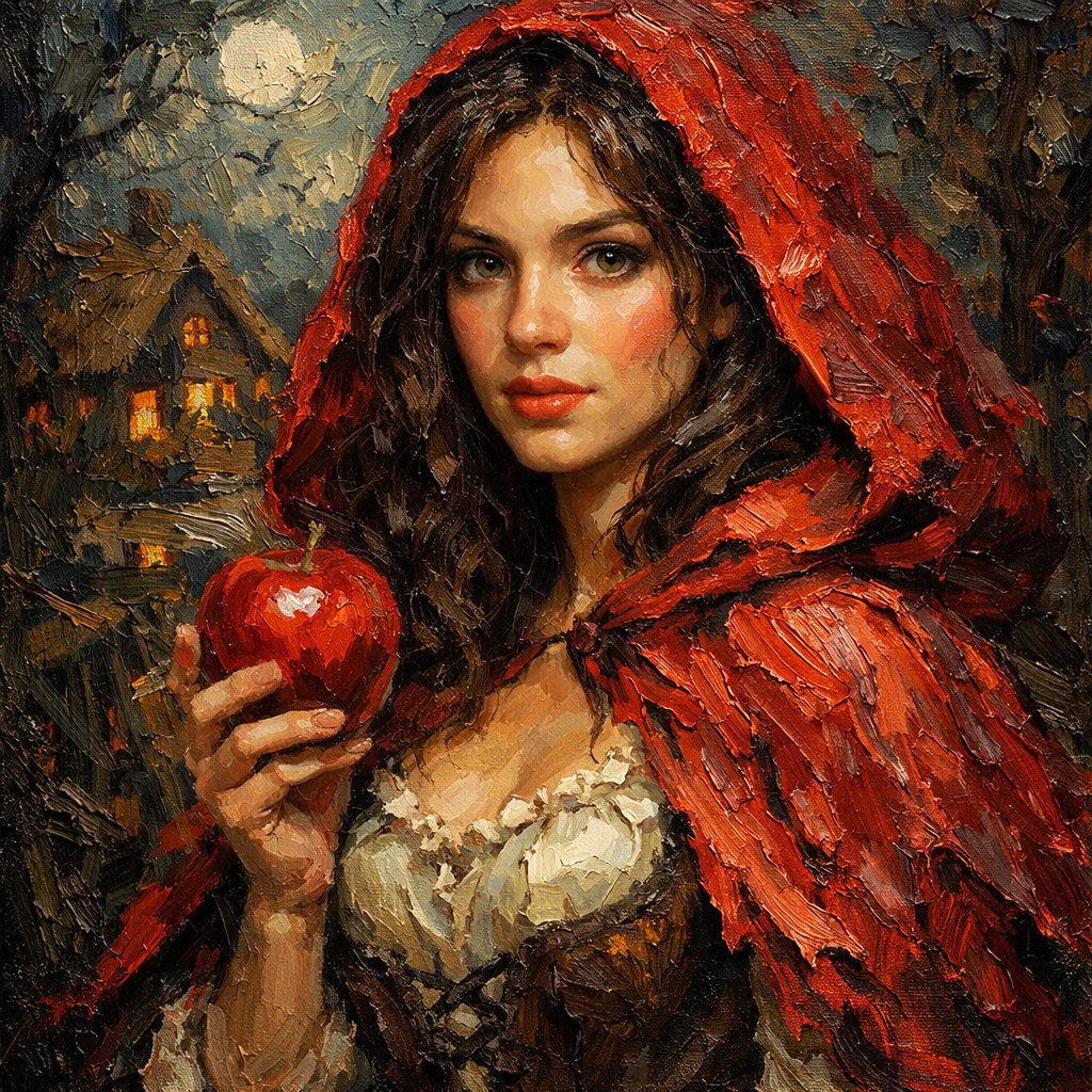The Apple Keeper of Briar Hollow &acirc;�� Dark Fairytale Portrait Art Print Collection