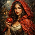 The Apple Keeper of Briar Hollow — Dark Fairytale Portrait Art Print Collection