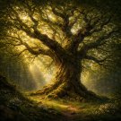 The Elderheart of the Forest – Ancient Oak Dark Fairytale Art Print Set