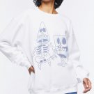 New SpongeBob and Patrick Star Skeleton Graphic Pullover Crewneck Sweater