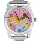 NEW Disney Princess Aurora, Cinderella and Beauty and Belle Italian Charm Watch