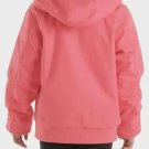 Women's Pink Carhartt Hooded Jacket with Sherpa Lining