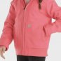 Women's Pink Carhartt Hooded Jacket with Sherpa Lining