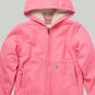 Women's Pink Carhartt Hooded Jacket with Sherpa Lining