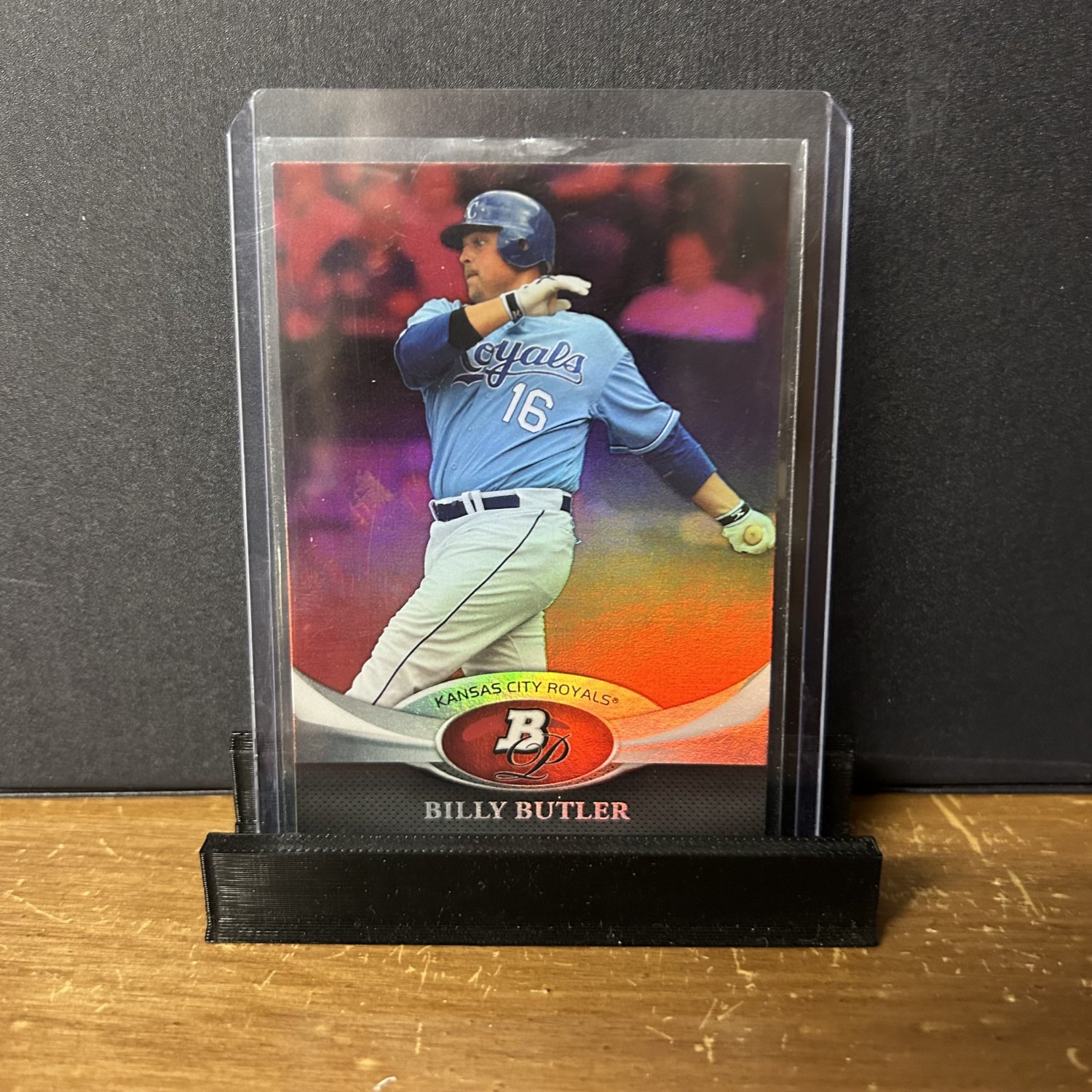 2011 Bowman Platinum Billy Butler #80 Ruby Parallel