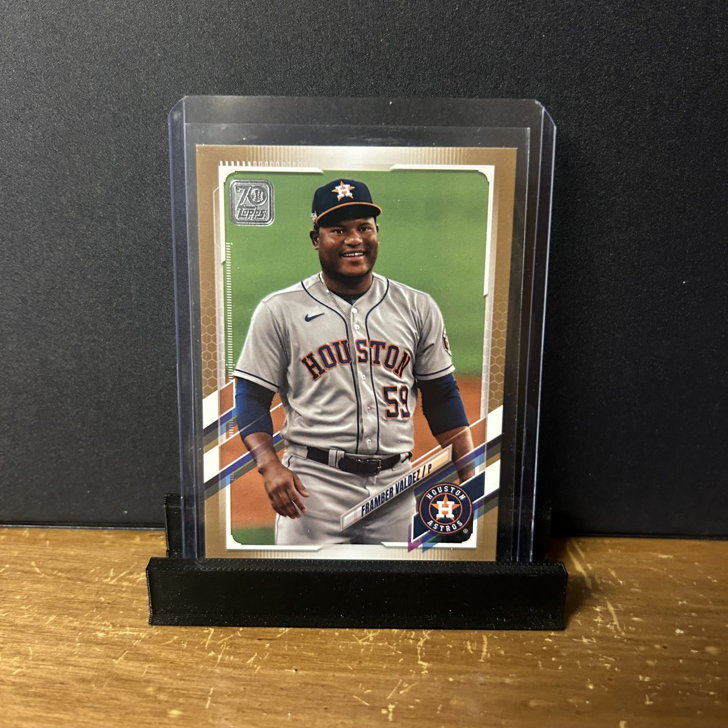 2021 Topps Framber Valdez #514 Gold Parallel 1925/2021