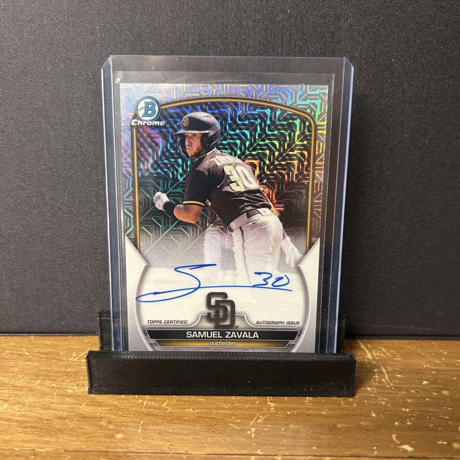 2023 Bowman Chrome Mega Box Auto Samuel Zavala #BCMA-SZ