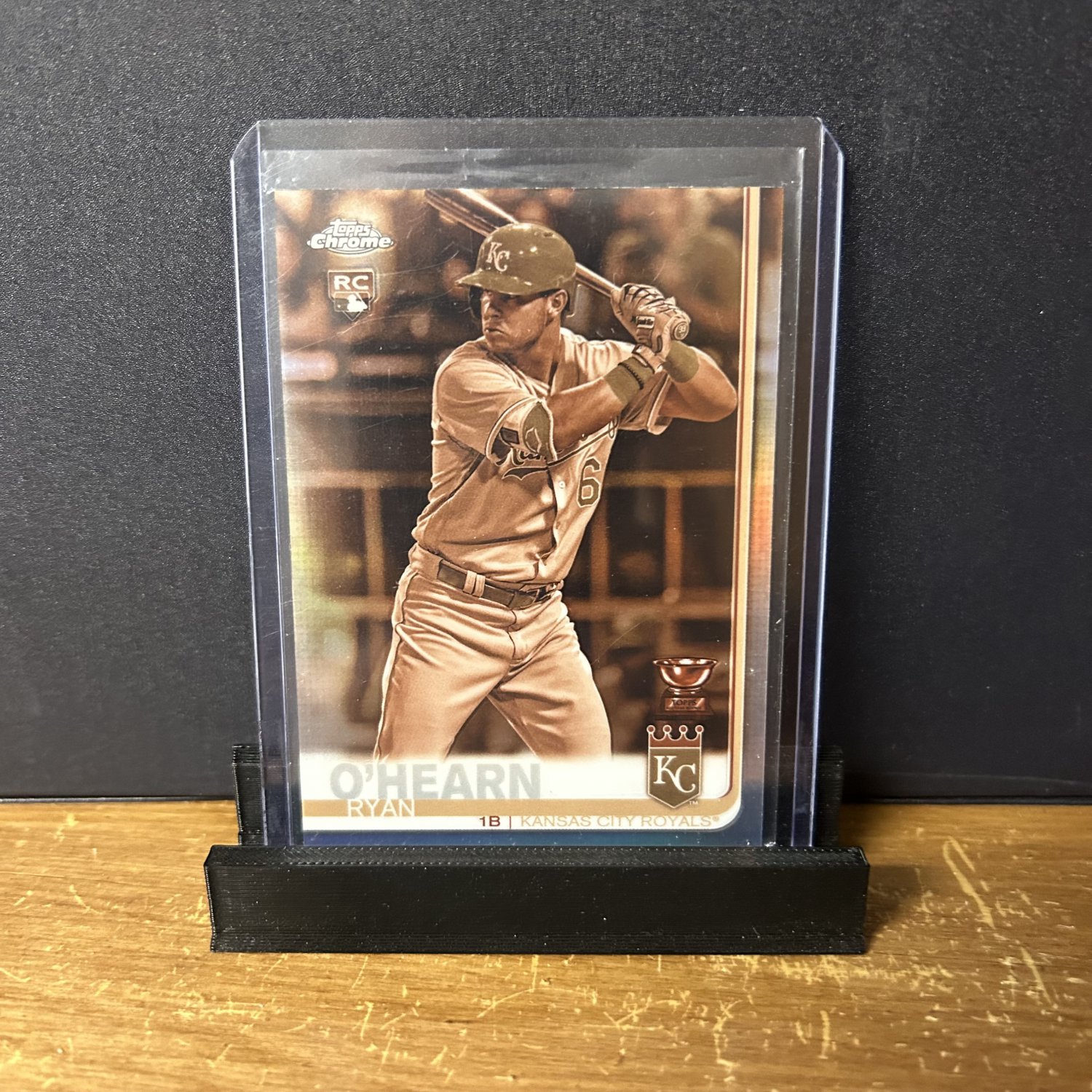 2019 Topps Chrome Update Ryan O'Hearn #53 RC Sepia Refractor