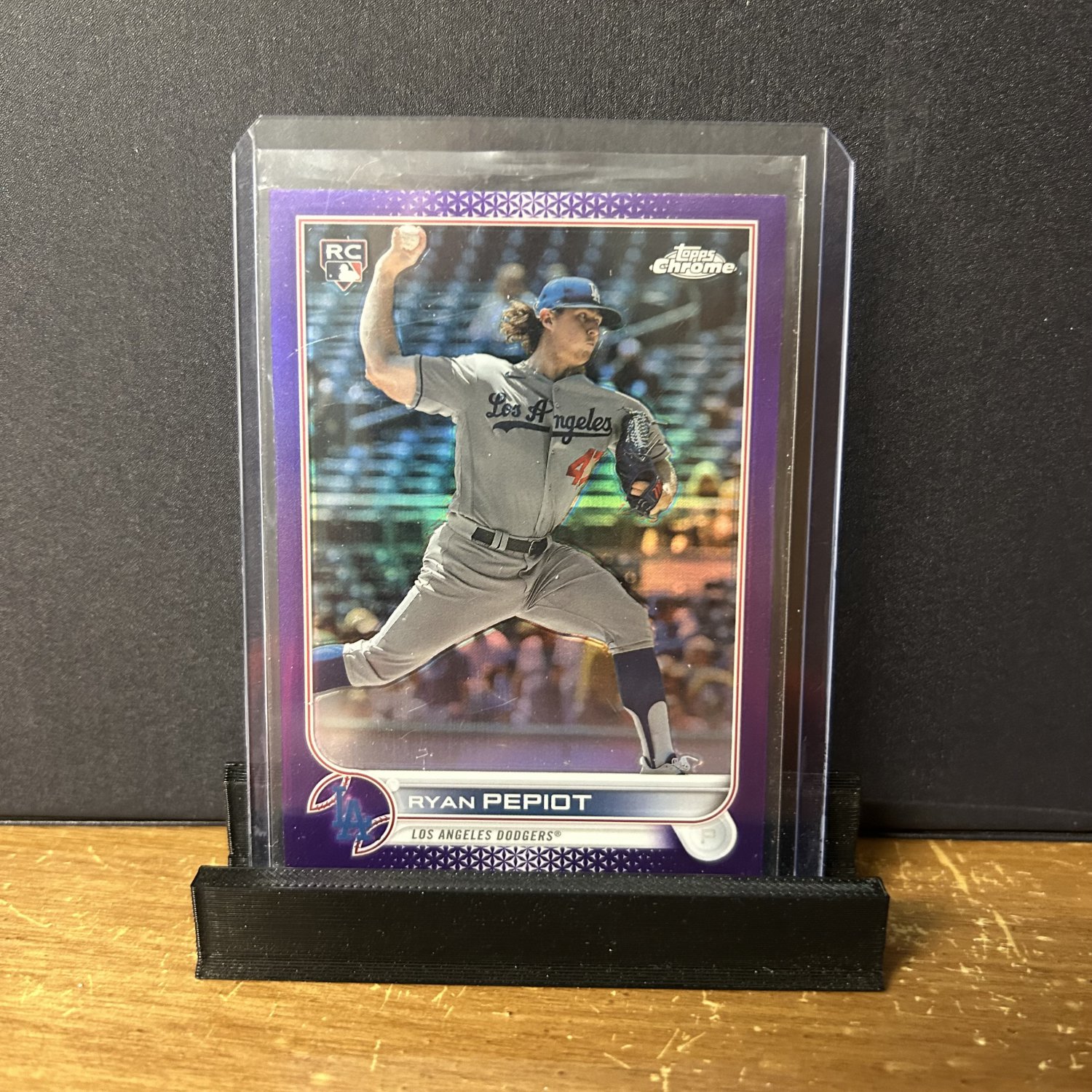 2022 Topps Chrome Update Ryan Pepiot #USC114 RC Purple Refractor