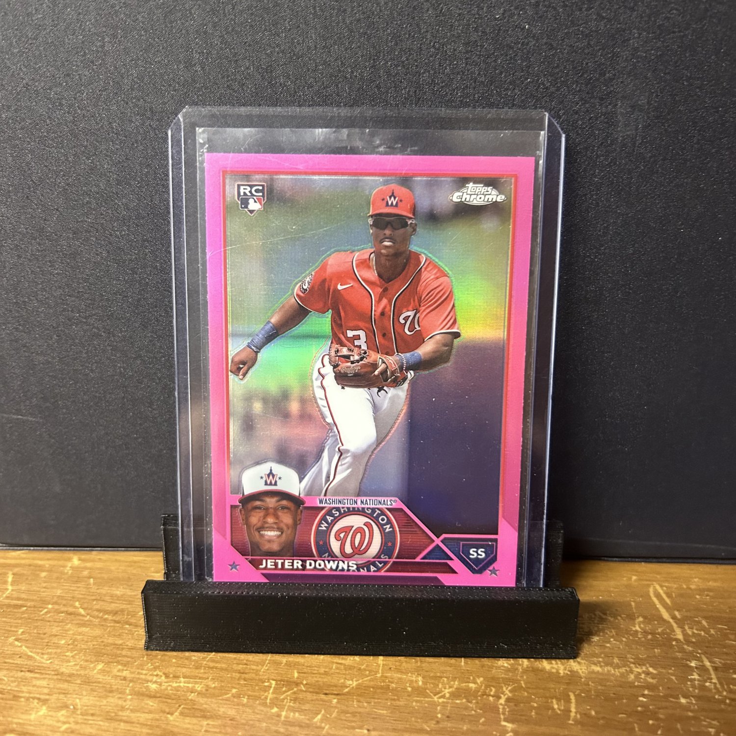 2023 Topps Chrome Update Jeter Downs #USC196 RC Pink Refractor