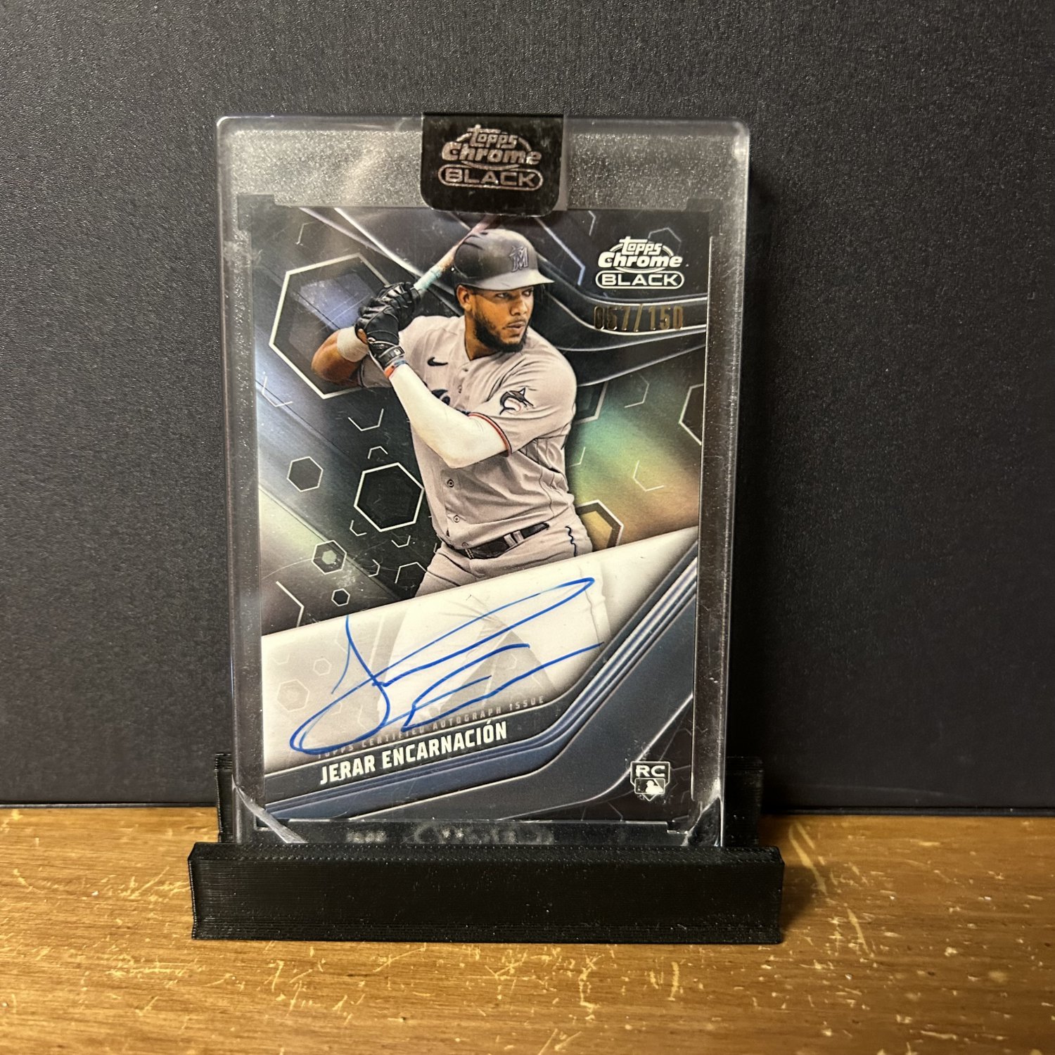 2023 Topps Chrome Black Autograph Jerar Encarnacion #CBA-JE 057/150