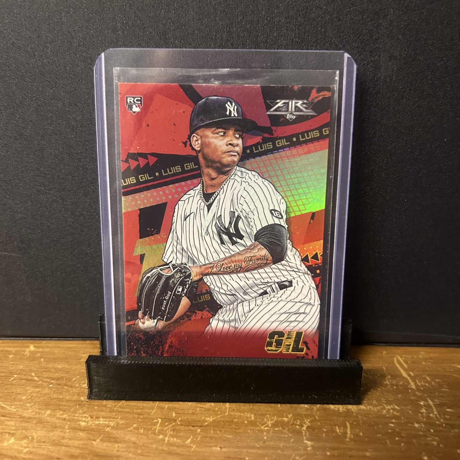2022 Topps Fire Luis Gil #159 RC Flame Parallel