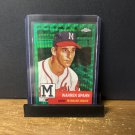 2022 Topps Chrome Platinum Warren Spahn #254 Green Wave Refractor 81/99