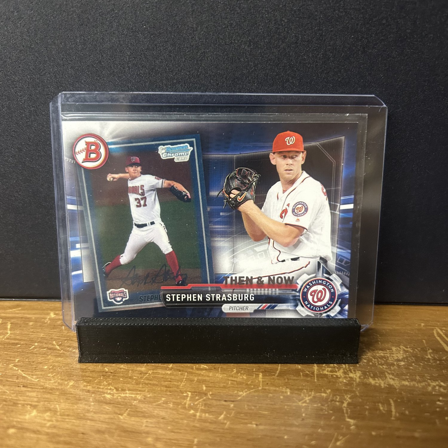 2017 Topps Bowman Then & Now Stephen Strasburg #BOWMAN-11