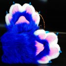 Navy blue cat paws kitty cosplay fursuit paws handpaws fur paws with claws handmade Navy blue cat paws kitty cosplay fursuit paws handpaws fur paws with claws handmade