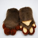 Plush Brown Bear Paws | Luxurious Brown Fur, Warm Beige Pads and Striking Design for Cosplay Plush Brown Bear Paws | Luxurious Brown Fur, Warm Beige Pads and Striking Design for Cosplay