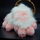 white pink stripe paws, fursuit paw, puffy paws, cosplay gloves, cat paws, puppy paws, wolf paws