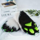 Galaxy grey&Black furry paws Halloween gift for furry, cosplay gloves Realistic Cat Puppy Wolf Tiger Galaxy grey&Black furry paws Halloween gift for furry, cosplay gloves Realistic Cat Puppy Wolf Tiger