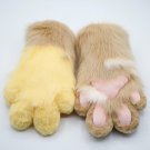 Cream&Camel Furry Paws with Pink pad | Fluffy Fursuit Partial Costume Accessories Furry Gloves Cream&Camel Furry Paws with Pink pad | Fluffy Fursuit Partial Costume Accessories Furry Gloves