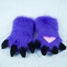 Violet Dragon Paws Fursuit Gloves, Cosplay Animal Hand Paws, Fantasy Furry Paws, Soft Dragon