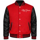"My Person" Valentine's Day Varsity Jacket - Red & Black