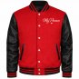 "My Person" Valentine's Day Varsity Jacket - Red & Black