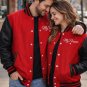 "My Person" Valentine's Day Varsity Jacket - Red & Black