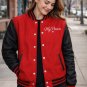 "My Person" Valentine's Day Varsity Jacket - Red & Black