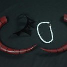 Hazbin Hotel Lilith Horns Crown Necklace Cosplay
