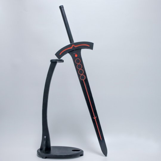 Saber Alter Black Excalibur Glowing Sword Cosplay
