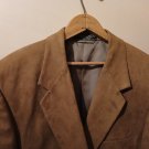 Bert Pulitzer Mens Vintage SuperSuede Style Polyester Light Brown/Tan Blazer Size 44 Reg