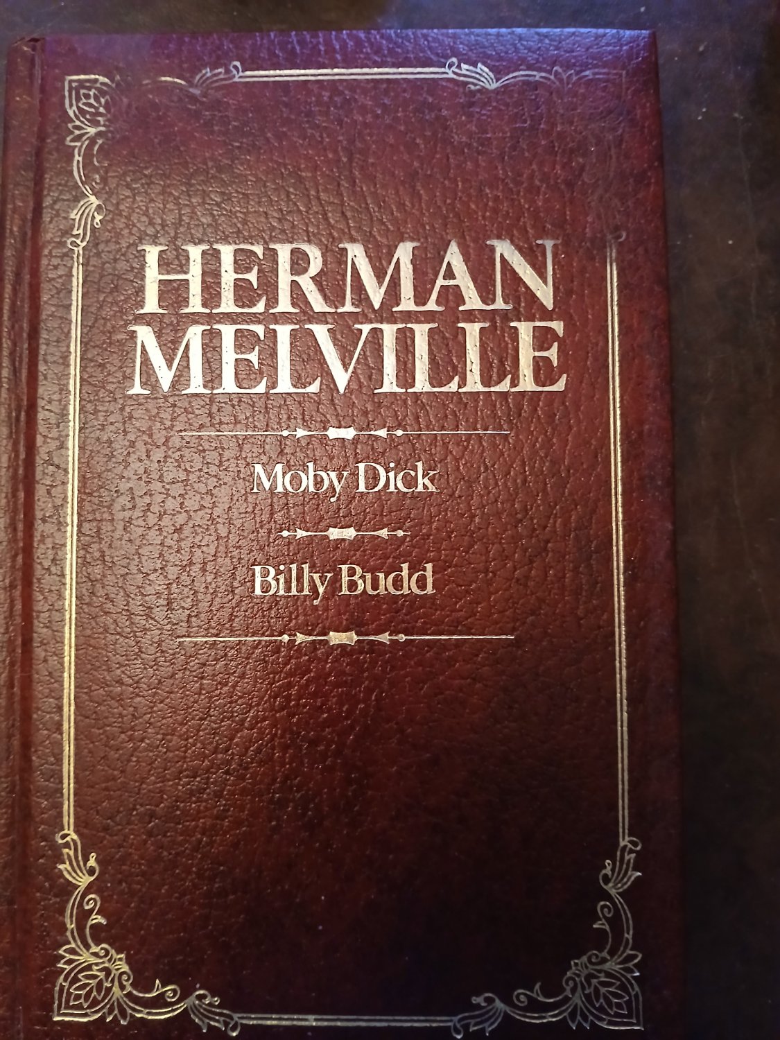 Herman Melville Moby Dick & Billy Budd Red Leatherette HC 1984