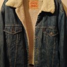 Levi’s Size L  Blue Jean Trucker Sherpa Lined Denim Jacket 70520