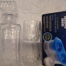 Whiskey Scotch CURATED Gift SET Bundle Sharper Image ICE SPHERE MOLDS 2.5 inch silicone
