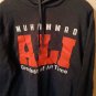 Muhammad Ali Greatest of All Time Black Hoodie Size Large