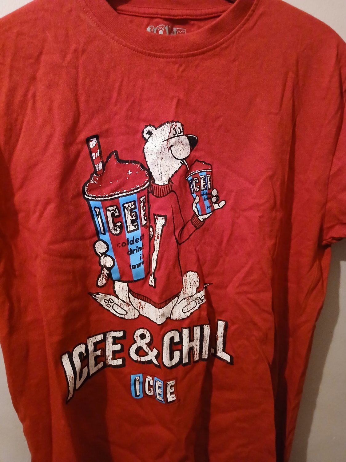 ICEE Chill Logo Tshirt RED Large