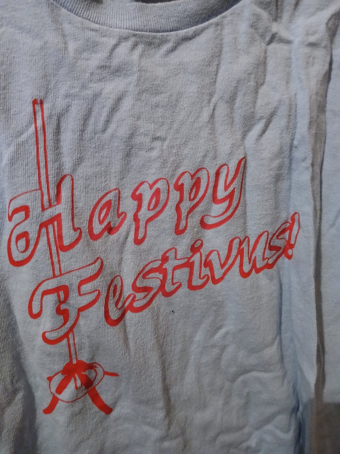 Happy Festivus T shirt XL Light Blue
