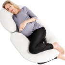 Restorology Pregnancy Pillow 60" C-Shaped Maternity Pillow for Sleeping White Restorology Pregnancy Pillow 60" C-Shaped Maternity Pillow for Sleeping White