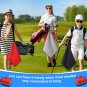 Batiyeer 12-Pack Golf Towels Microfiber Waffle Pattern 16"x16" with Clips