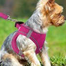 Breathable Reflective Dog Harness Easy Step-In Safety Vest Pink / Green / Gray / Black USG