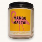 Bath Body Works Mango Mai Tai Scented Candle Essential Oils Jar Tropical Fragrance USG
