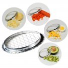 Stainless Steel Egg & Vegetable Cube Cutter – Round Grid Slicer for Eggs, Mushrooms, Tofu