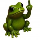 Funny Middle Finger Frog Figurine – Mini Resin Desk & Home Decor Statue Funny Middle Finger Frog Figurine – Mini Resin Desk & Home Decor Statue