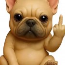 Funny Middle Finger Dog Figurine – Mini Resin Desk & Home Decor Statue Funny Middle Finger Dog Figurine – Mini Resin Desk & Home Decor Statue