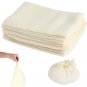 Organic Cotton Cheesecloth Set (12 PCS) – Reusable Fine Mesh Kitchen Straining Cloths