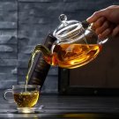 400ml Borosilicate Glass Teapot with Infuser – Heat-Resistant Flower Tea Pot