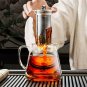 400ml Heat-Resistant Glass Teapot Stainless Steel Infuser &acirc;�� Clear Tea Kettle for Loose Leaf Tea
