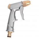 High Pressure Garden Hose Spray Nozzle – Metal Brass Water Gun for Car Wash & Lawn Cleaning