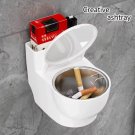 Toilet-Shaped Wall Mounted Ashtray with Lid – Creative Bathroom Smoking Ash Holder